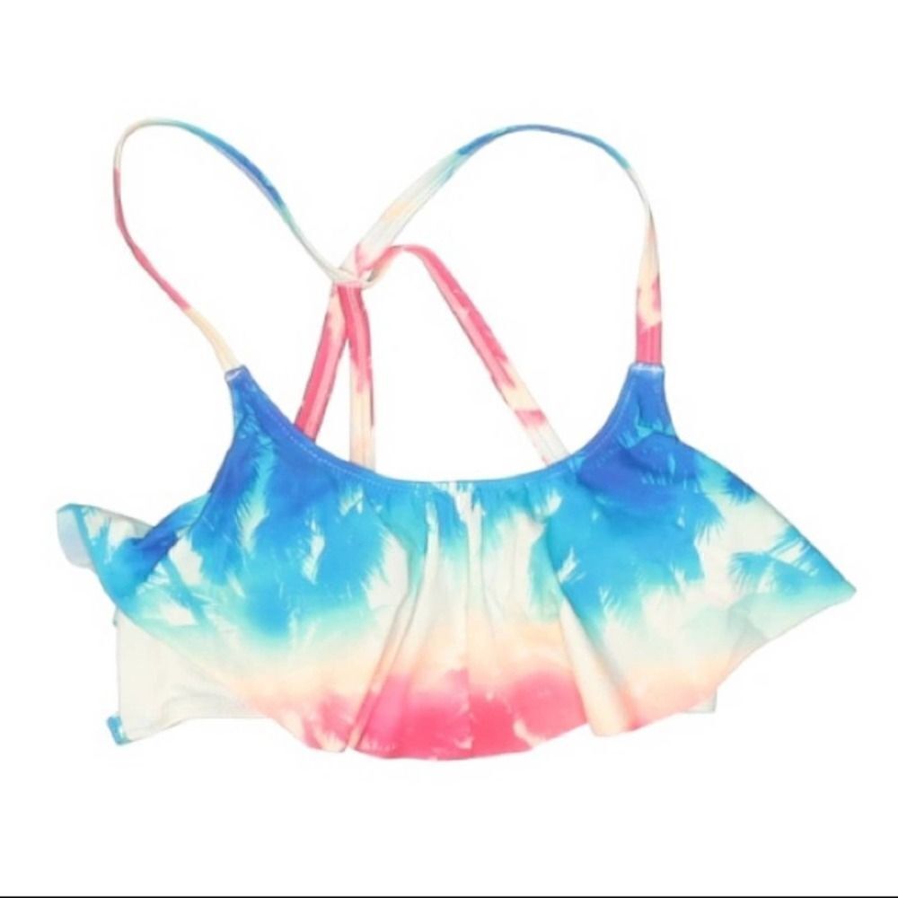 Pink Victoria’s Secret Palm Tree Tri Swimsuit Top